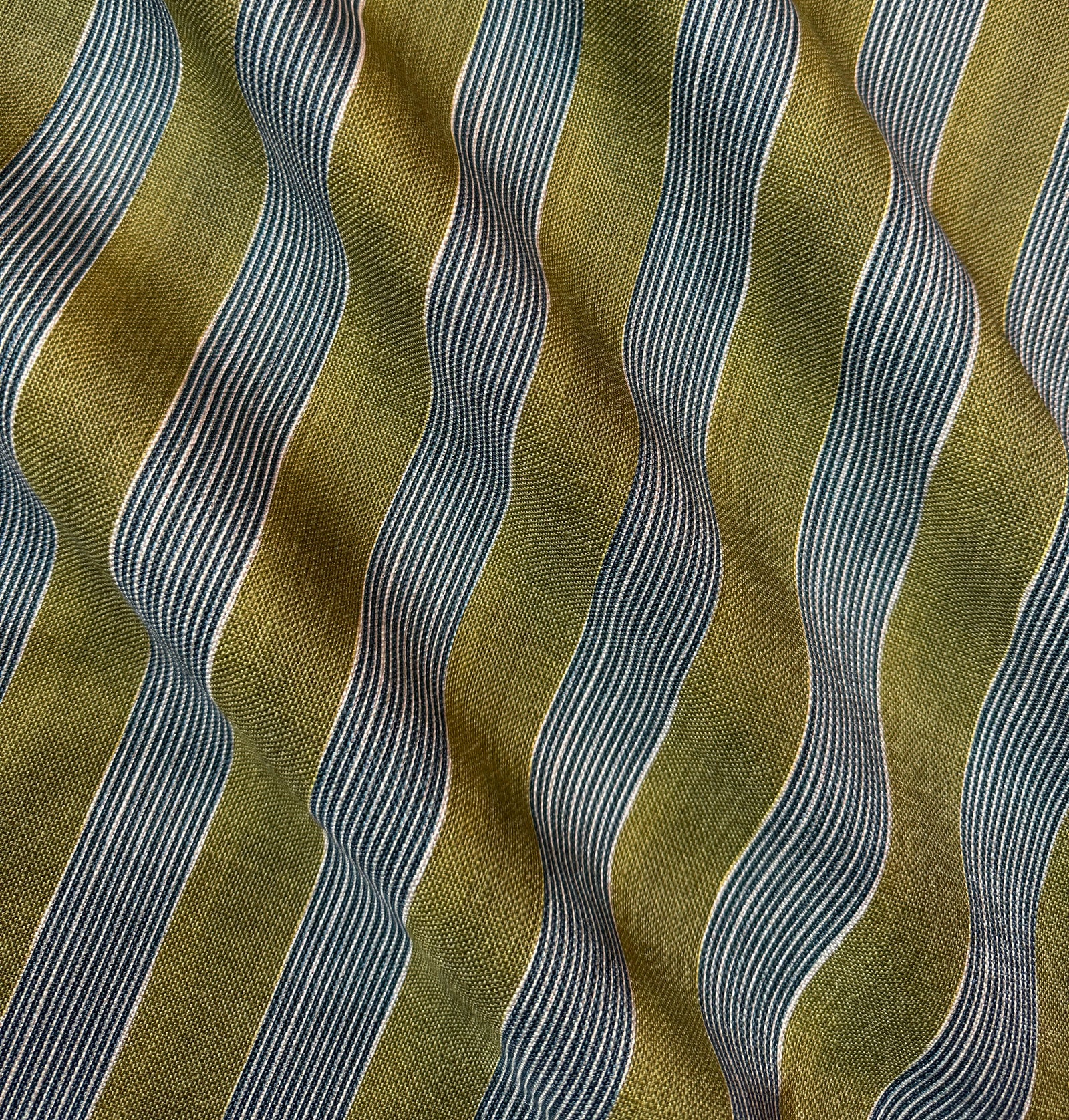 New Stripe Fabric - Olive