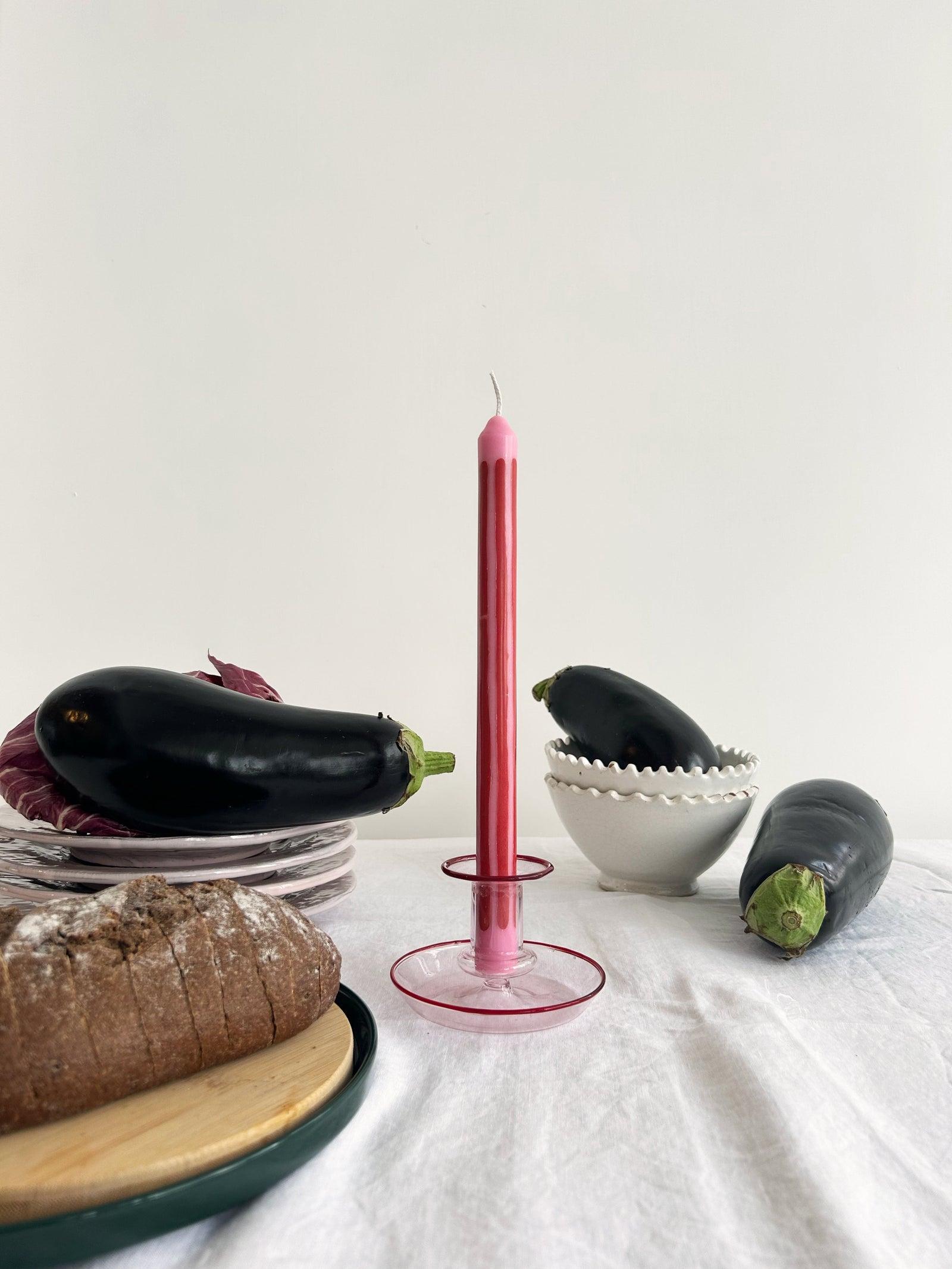 Rhubarb Dinner Candle