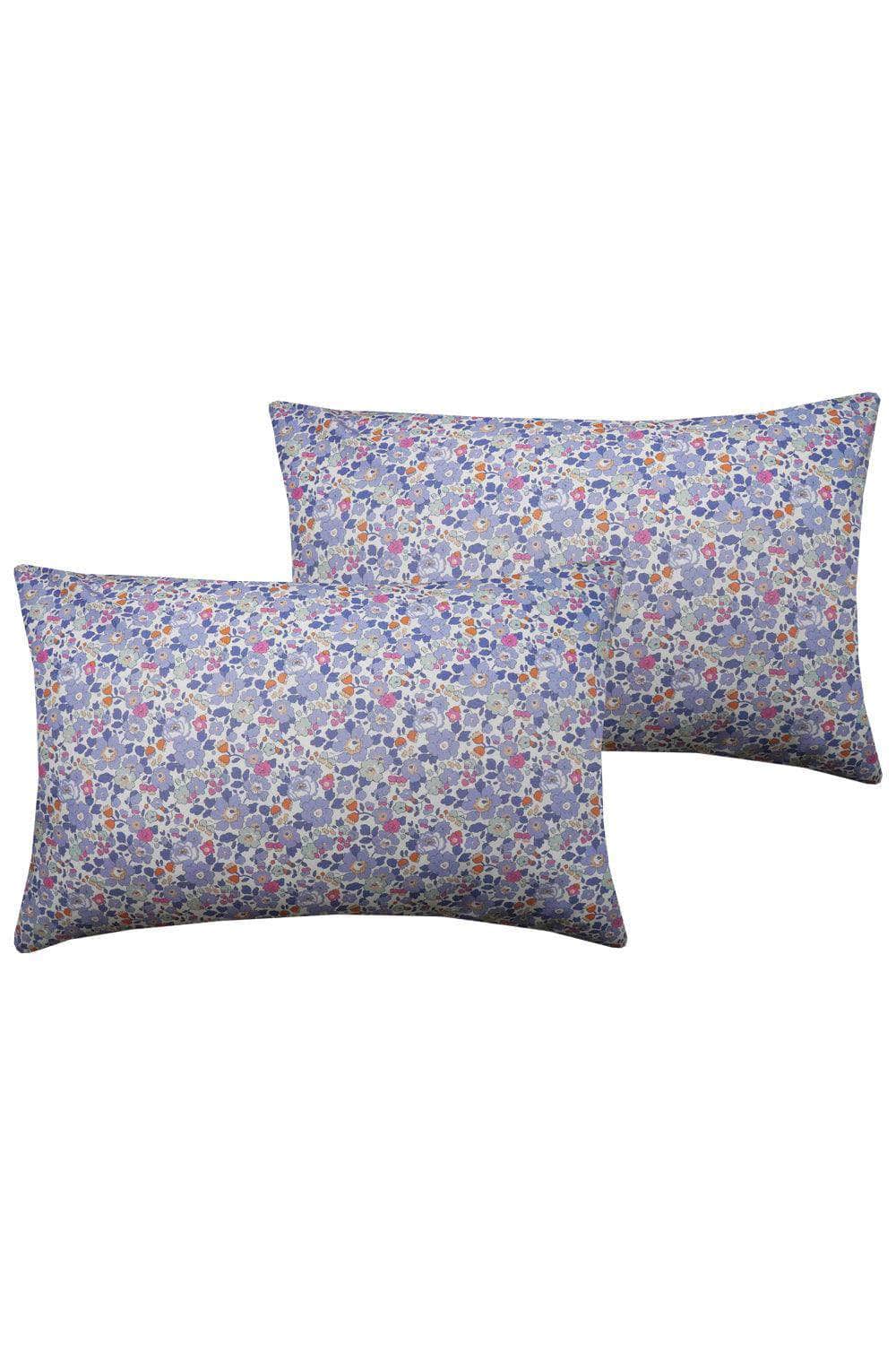 Pillowcase Made With Liberty Fabric Betsy Lavender Blue