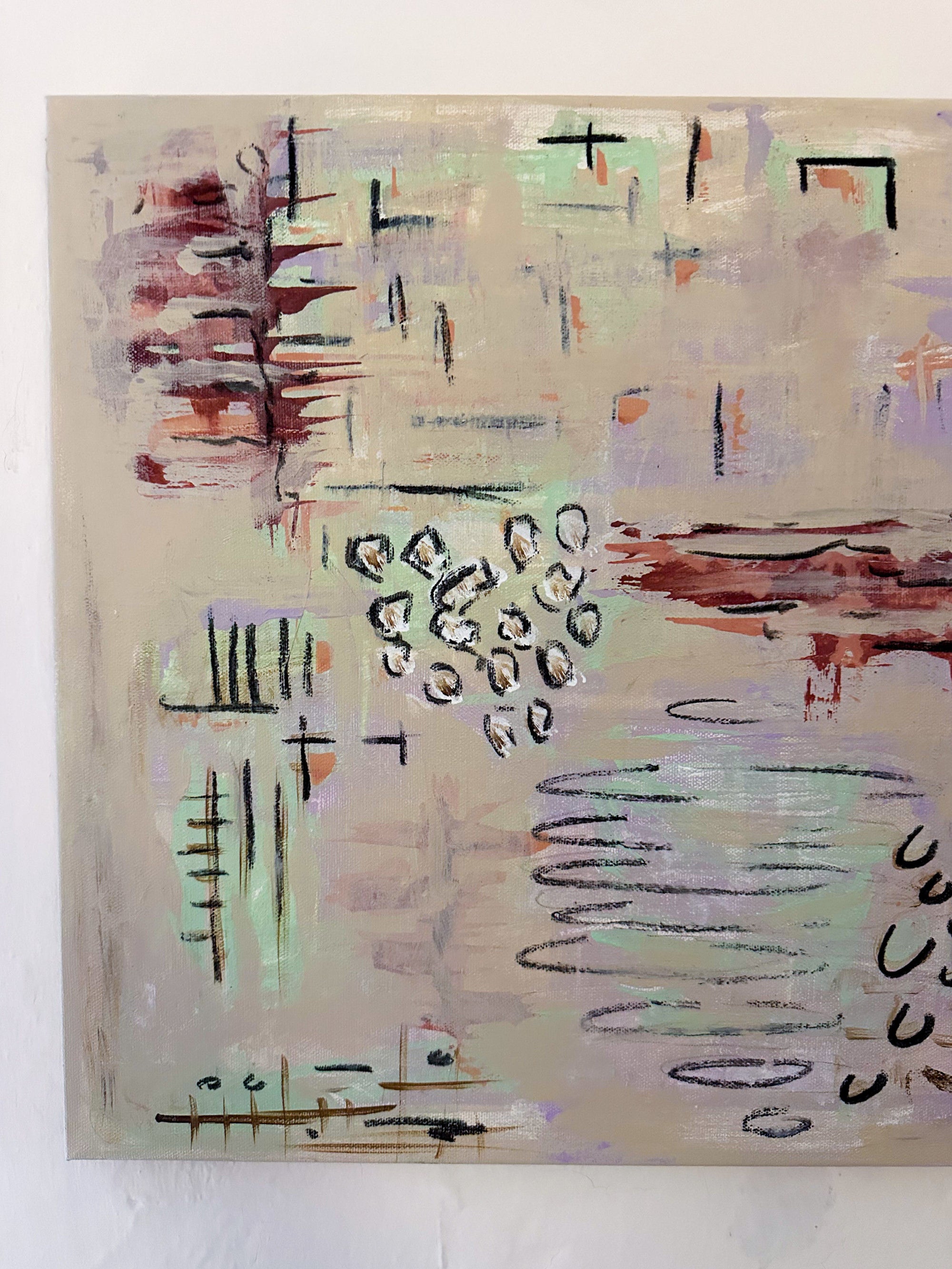 Marshmallow Skies Painting