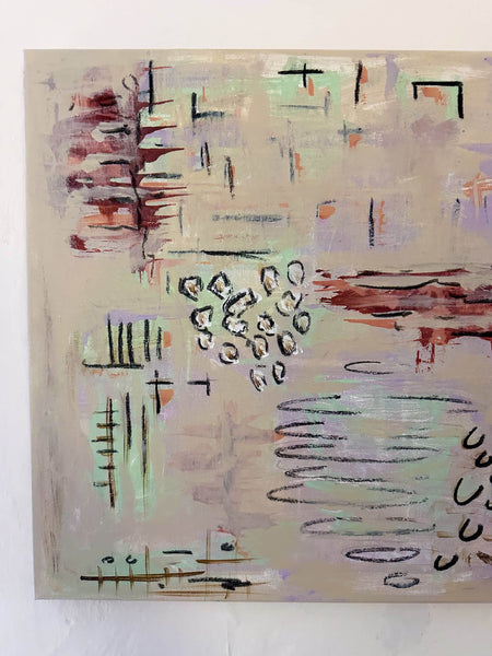 Marshmallow Skies Painting