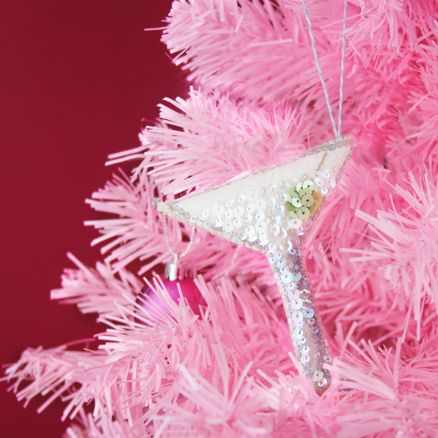 The Martini Heirloom Sequin Ornament