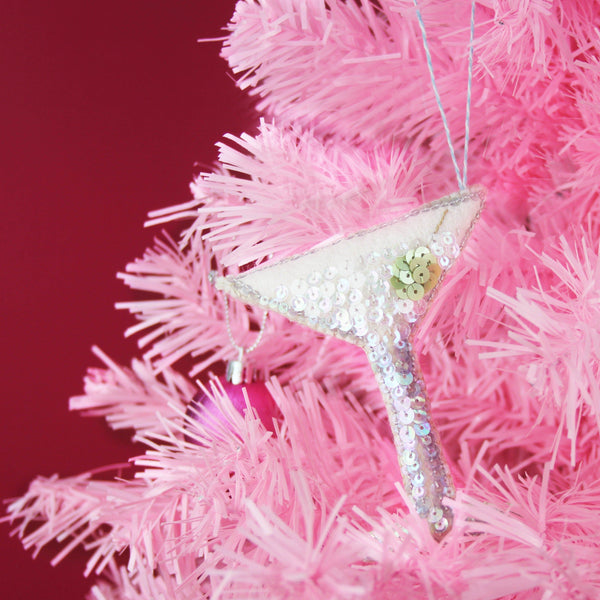 The Martini Heirloom Sequin Ornament