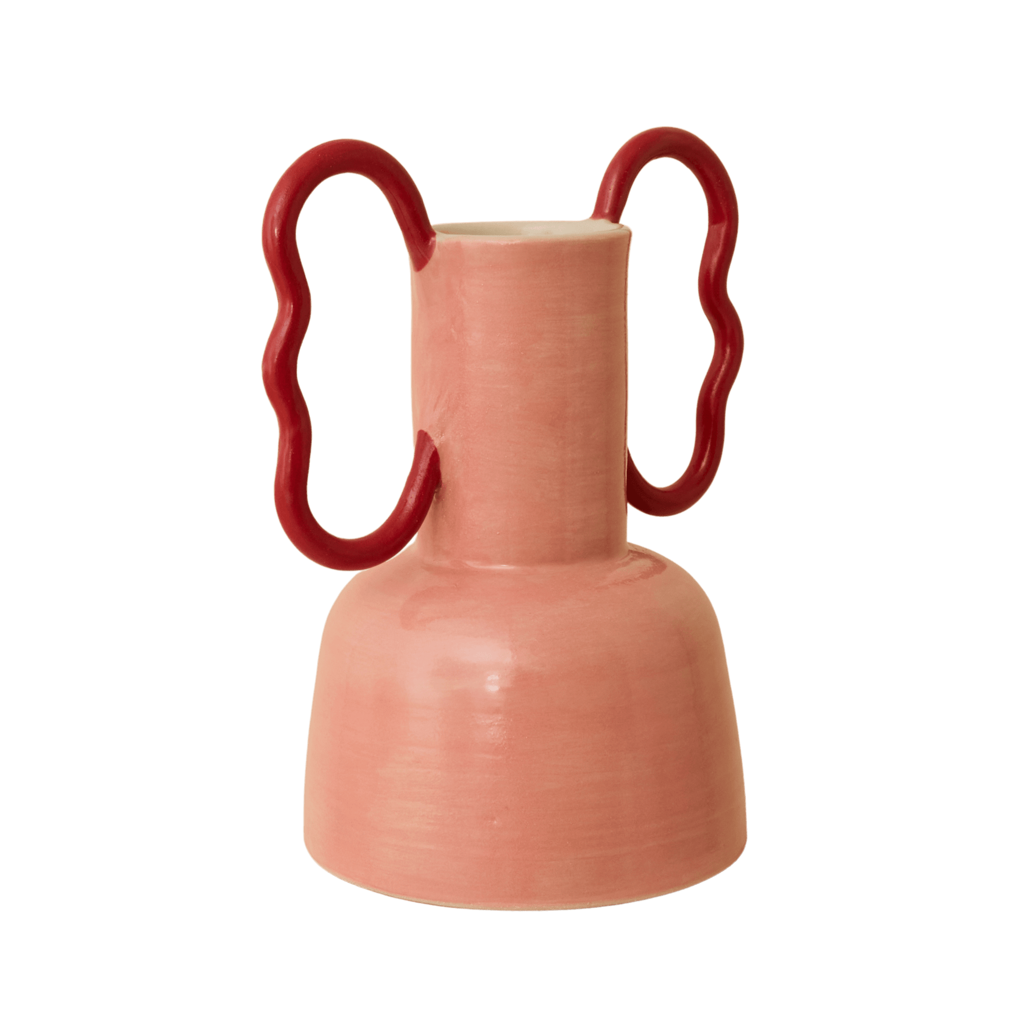 Wiggle Handle Vase - Pink