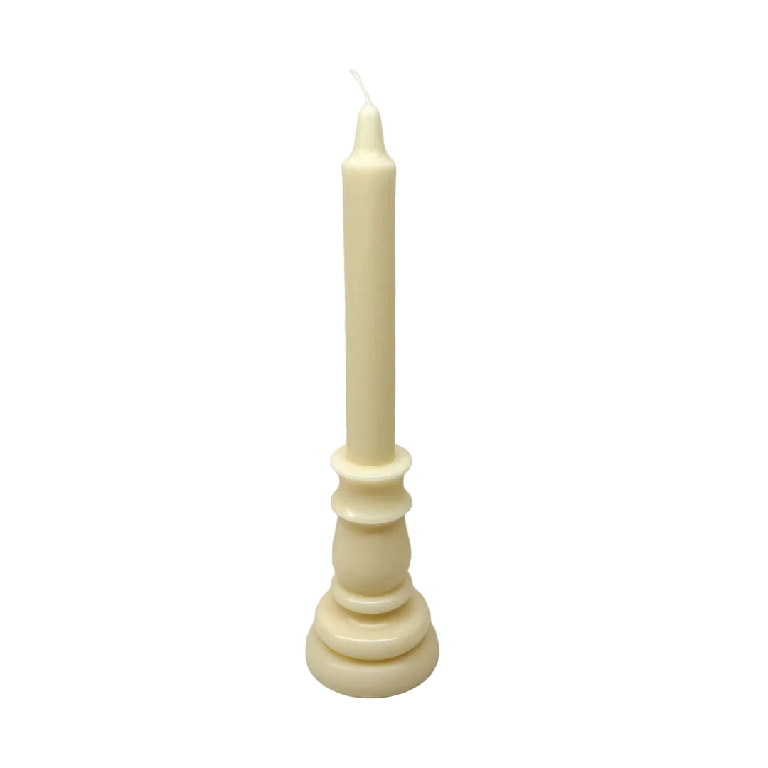 Cream Taper Candle