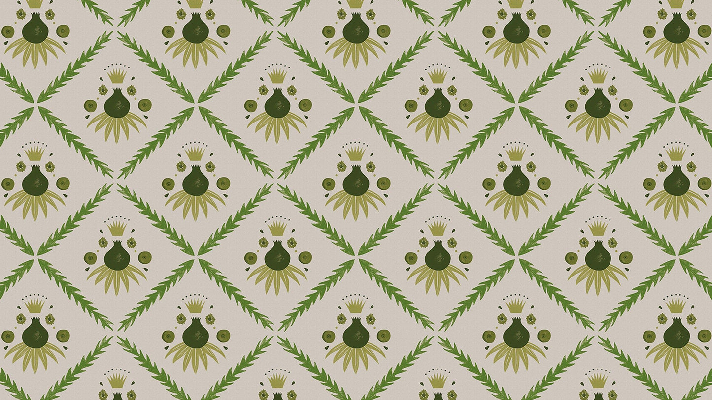 Pome Wallpaper, Moss, Roll
