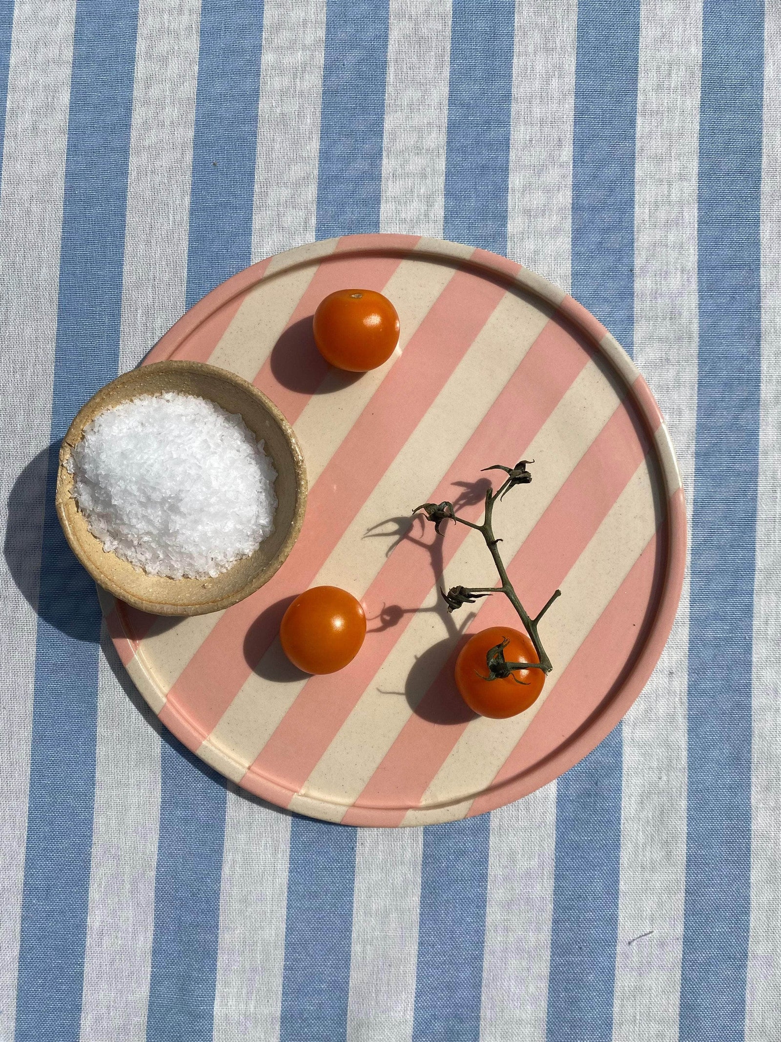 Duci Striped Plate Pink 24cm