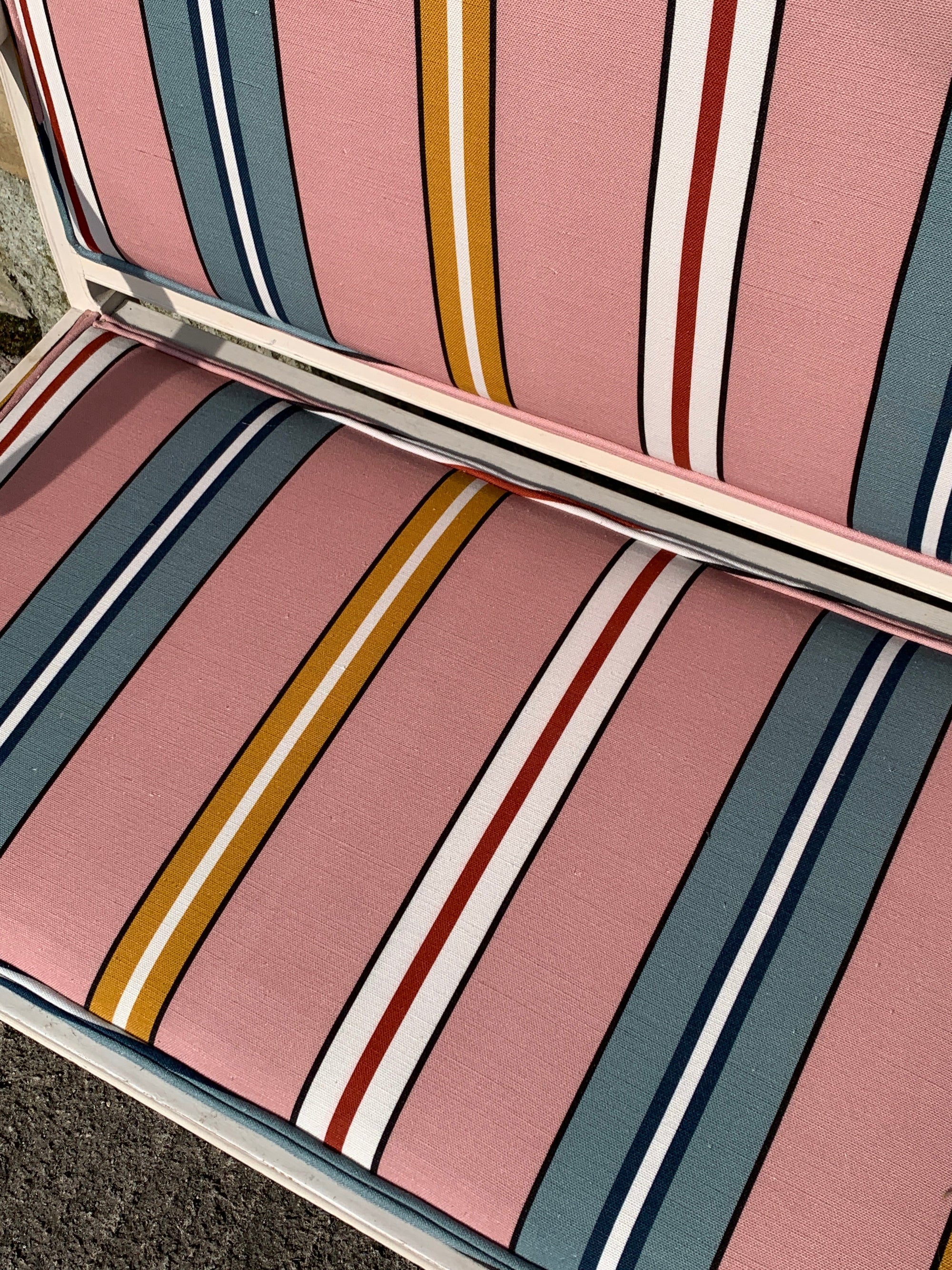 DAISY – Antique French Settee Neo-Classical style with Ottoline Fabric