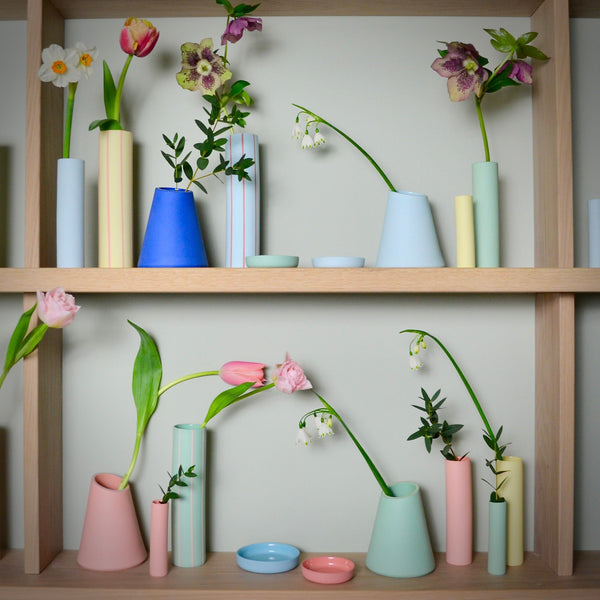 Angle Vase Miami Blue