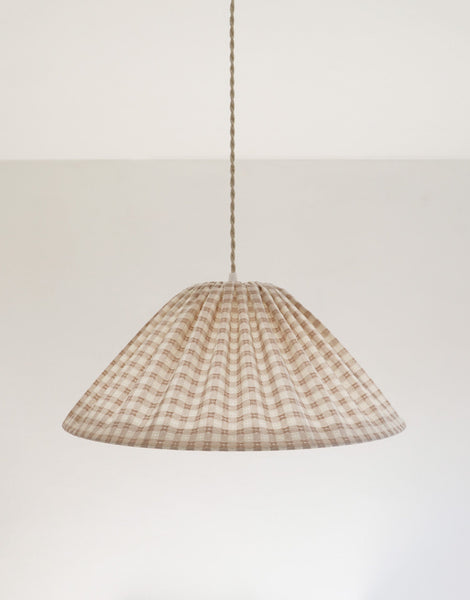 Conical Pendant Light Gingham Malala “Petits Carreaux”