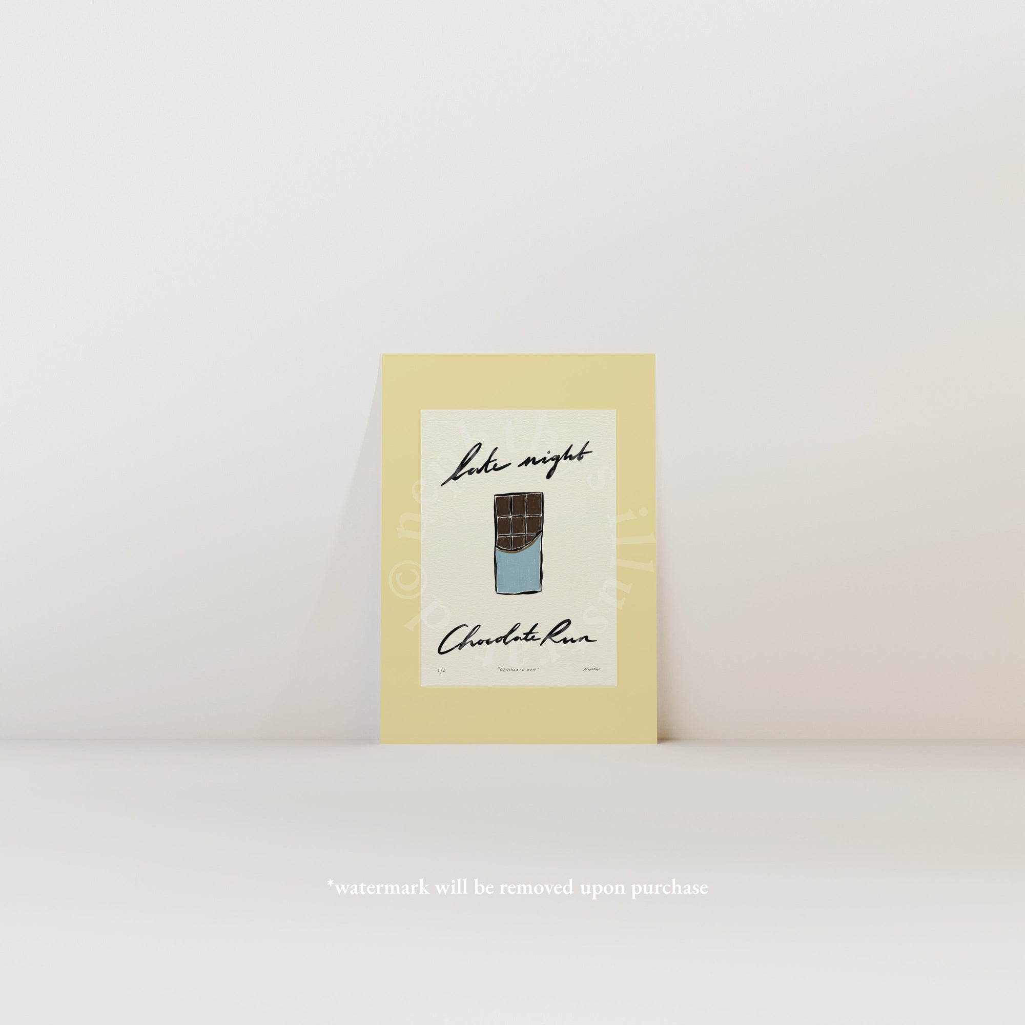 Late Night Chocolate Run Print