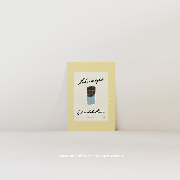 Late Night Chocolate Run Print