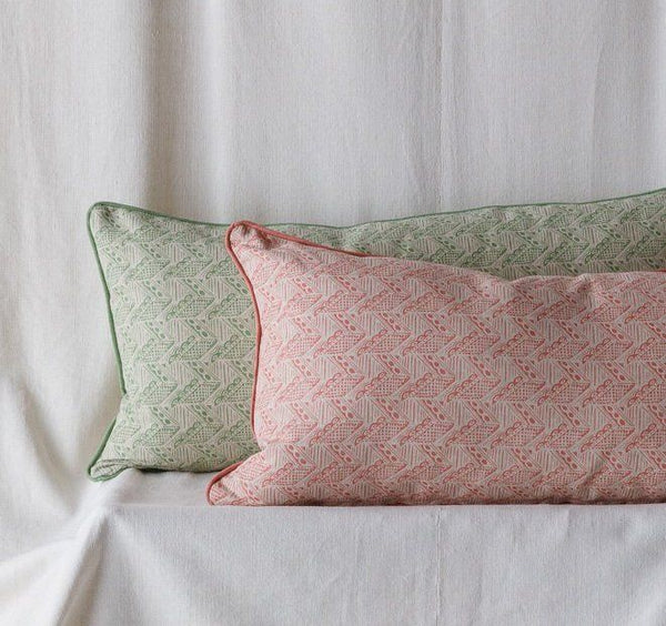 Thatch Large Bolster Cushion in Stafford Pink