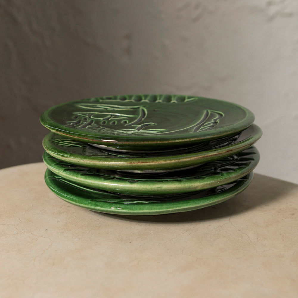 Green Le Visage Plate