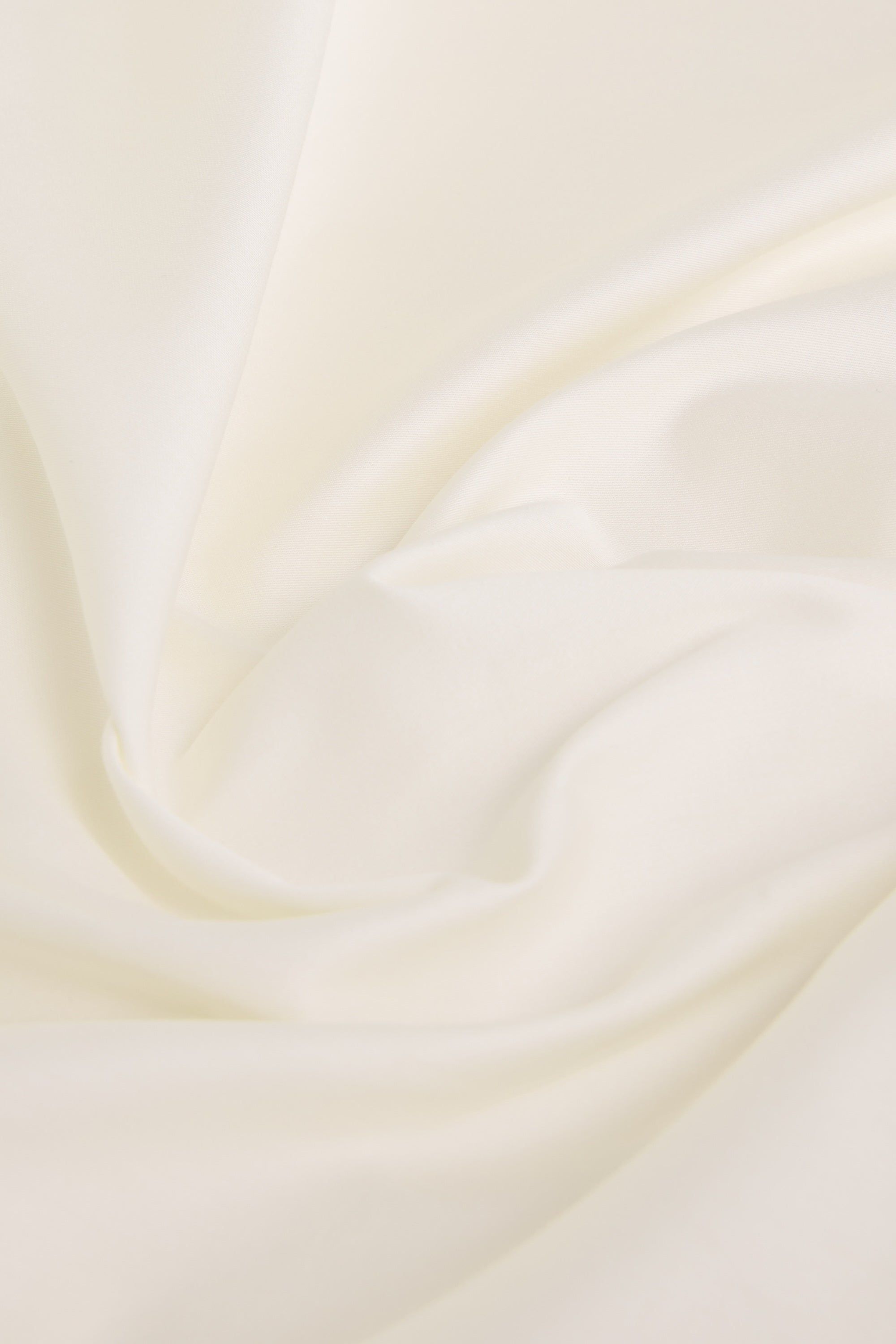 Sateen Organic Cotton Fitted Sheet - Iridescent Ivory