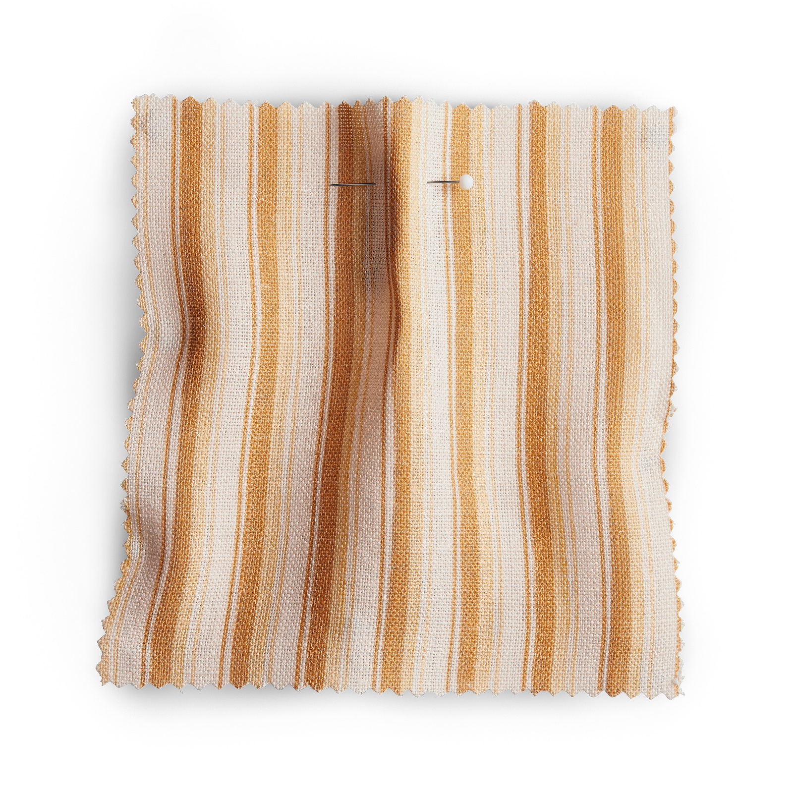 Modern Ticking Fabric - Saffron