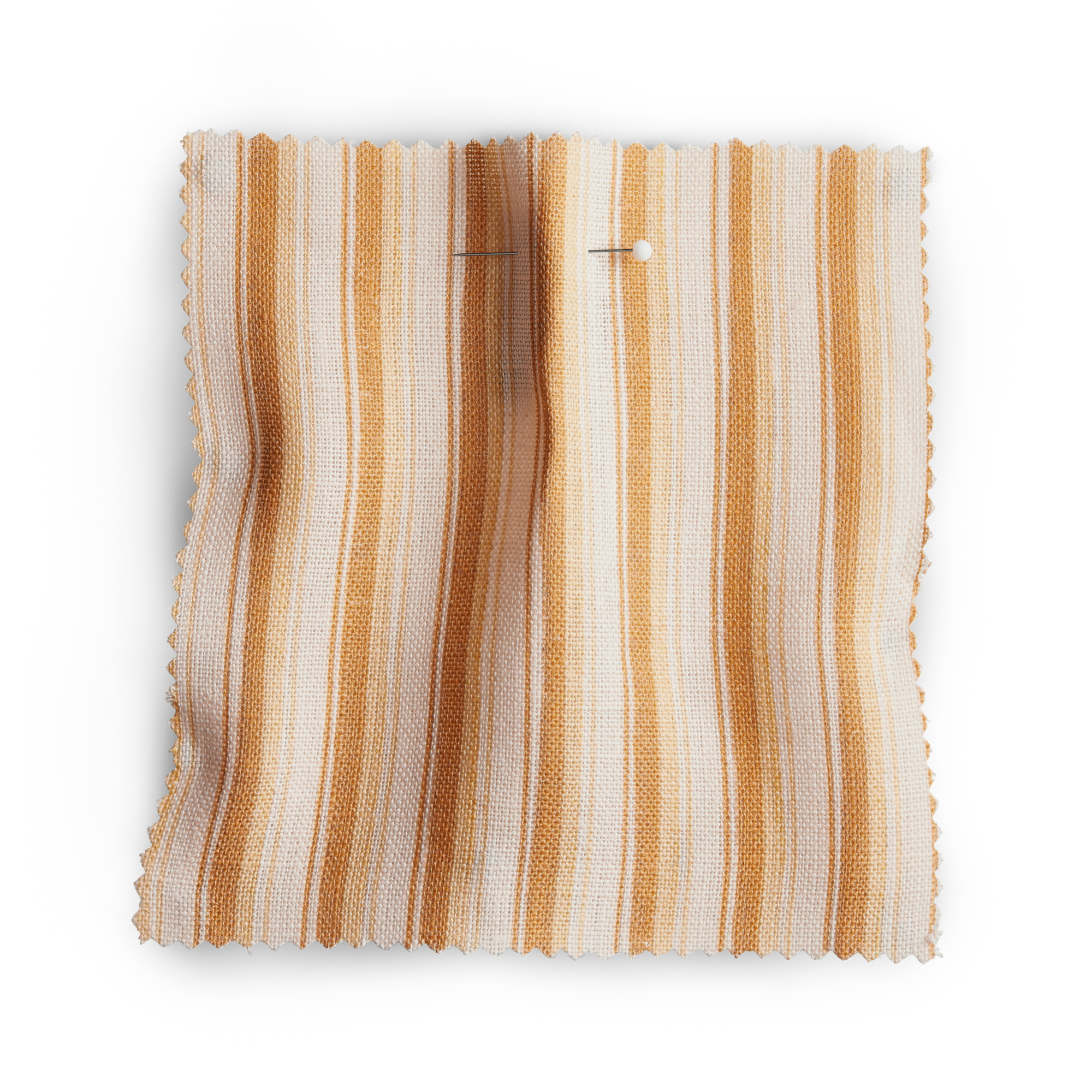 Modern Ticking Fabric - Saffron