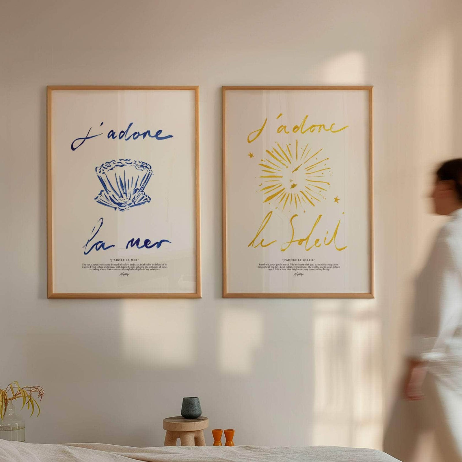 J'adore La Mer Print (Brushstroke)