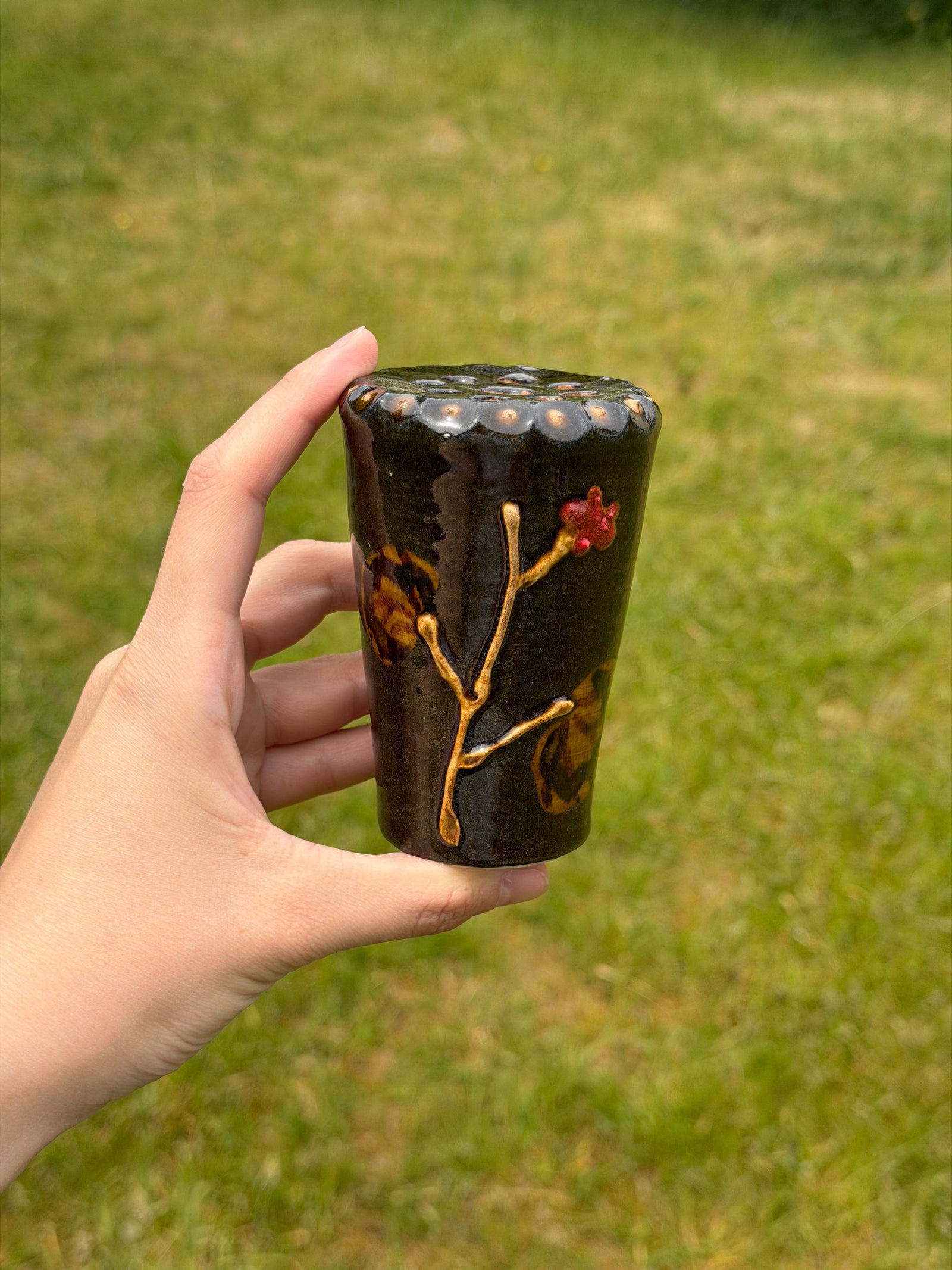 Pelargonium Vase - Black - #6