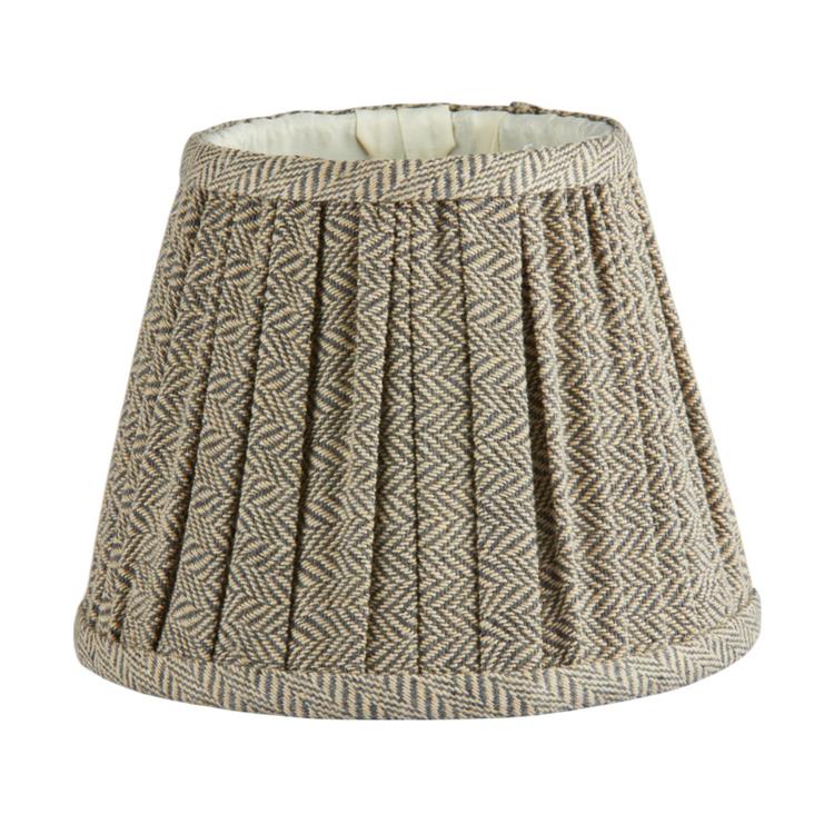 Herringbone Beige Empire Lampshade - 16cm