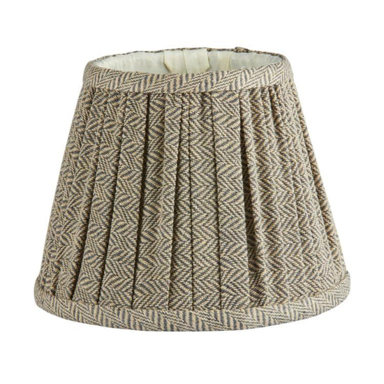 Herringbone Beige Empire Lampshade - 16cm