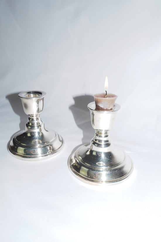 Vintage Silver Plated Candlesticks