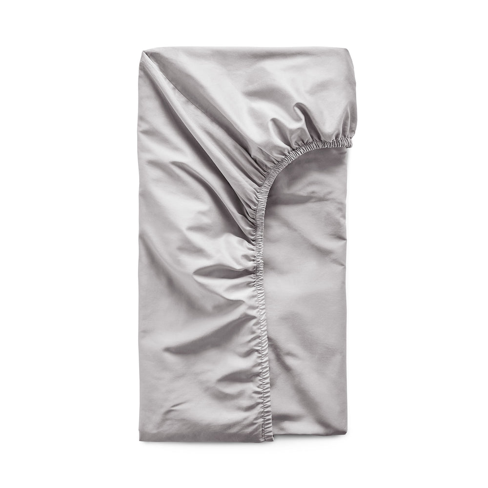 Luxury Organic Cotton Dove Grey Perfect Fitted Sheet