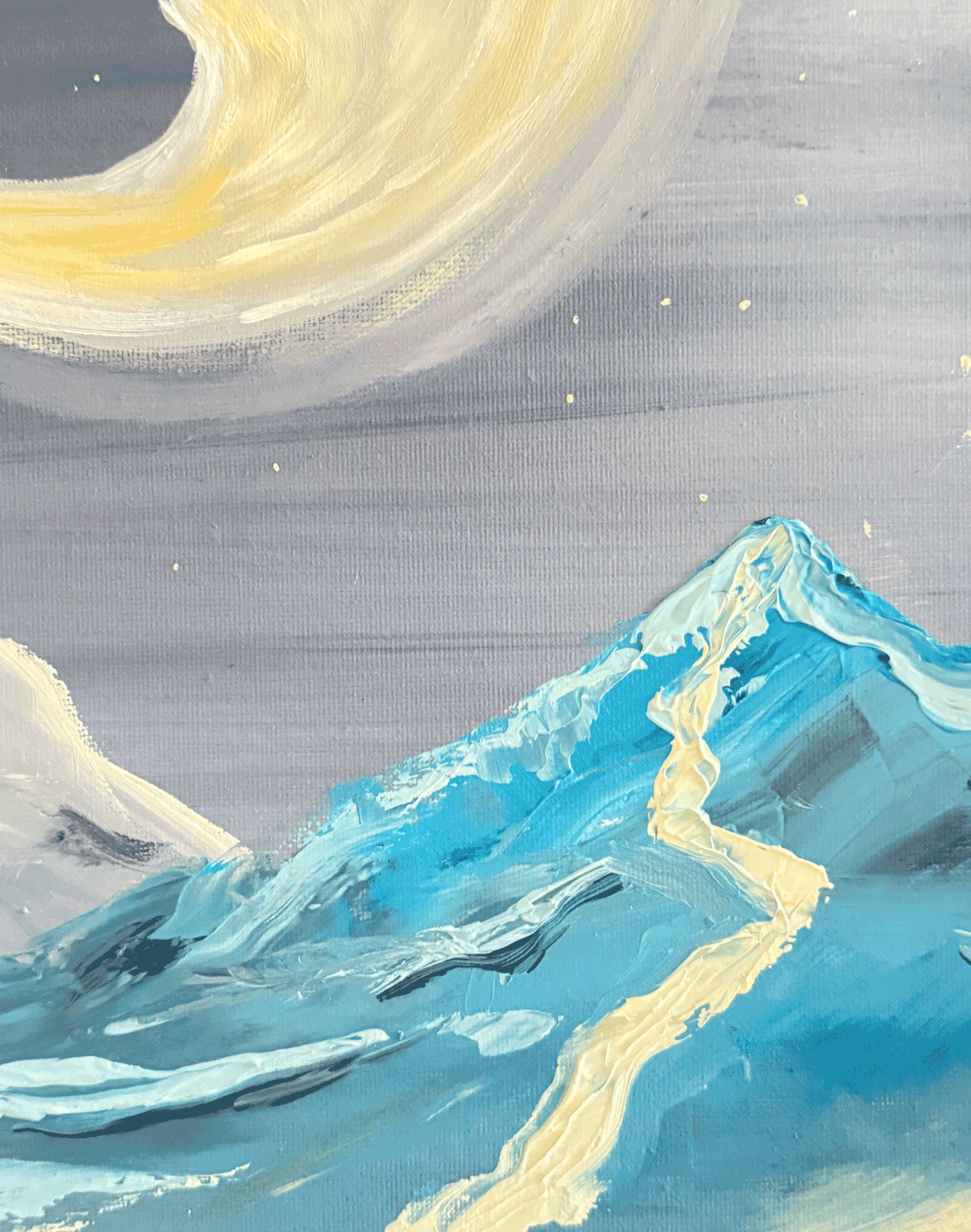 The Moon - Original Oil On Canvas