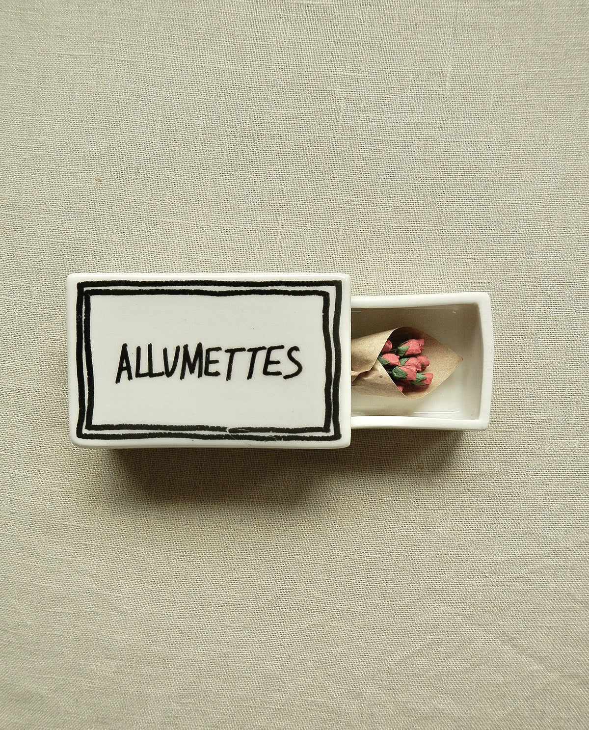 ‘Allumettes’ Ceramic Matchbox