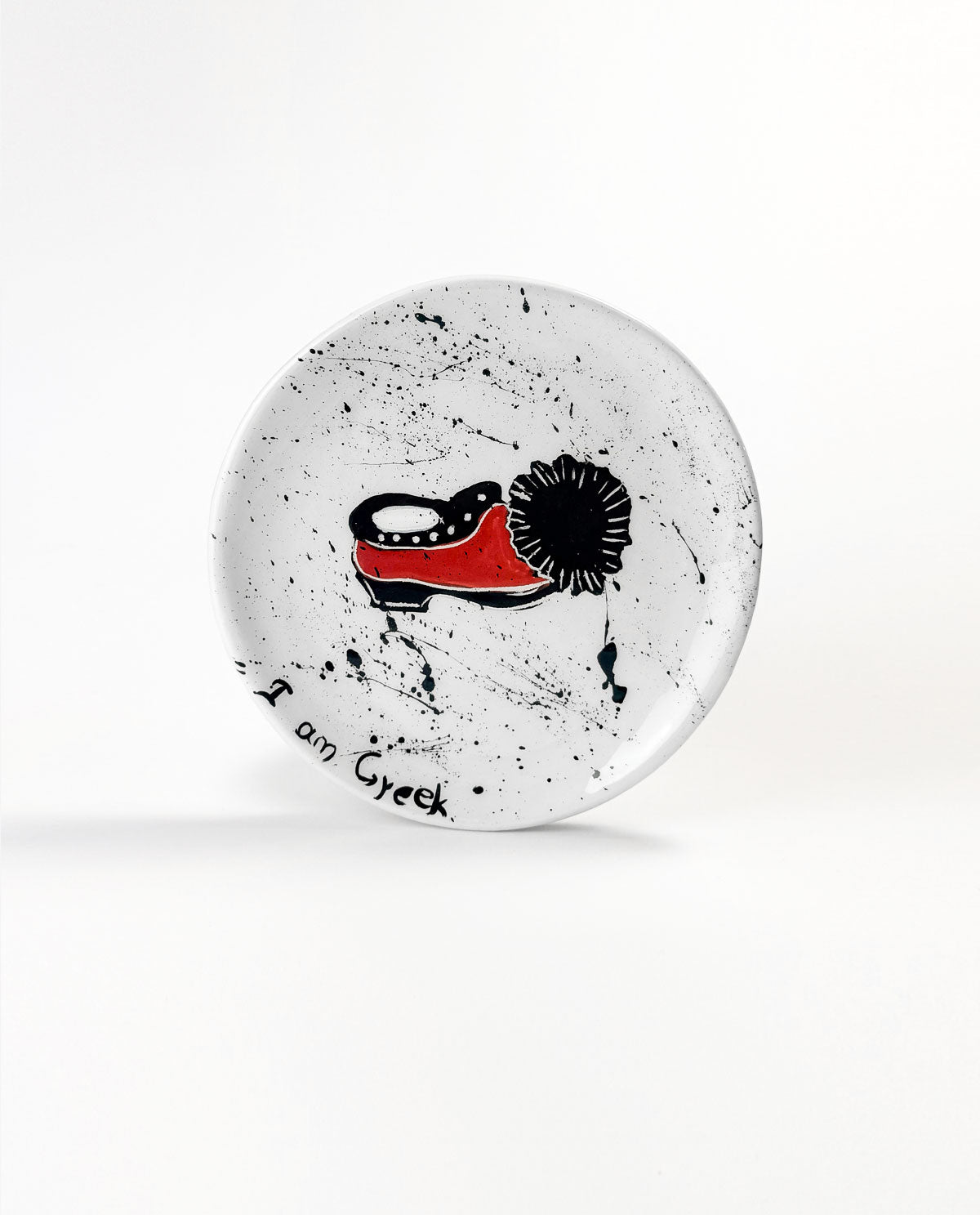 I AM GREEK - Hand Painted Ceramic Plate "TSAROUCHI"