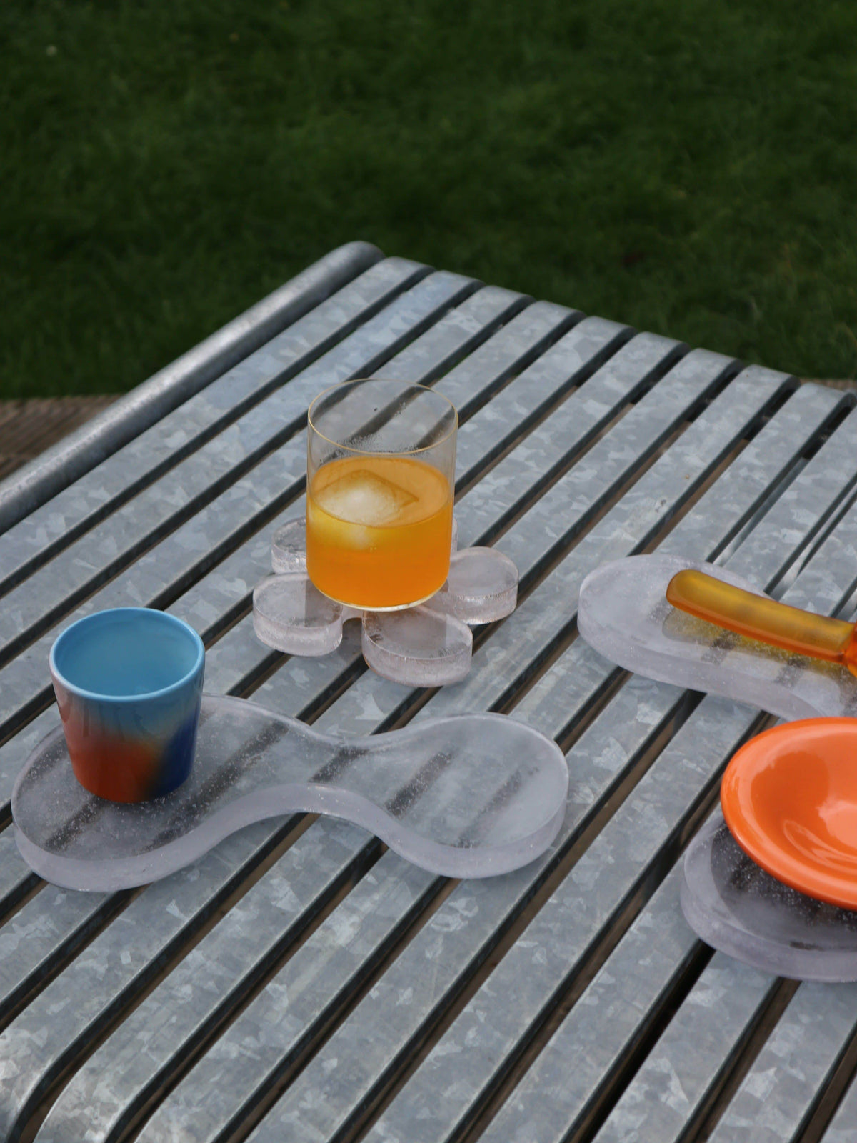 The 3 Drinks Coaster in Clear Recycled Plastic