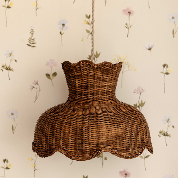 Anar Rattan Pendant Shade (Medium Teak)