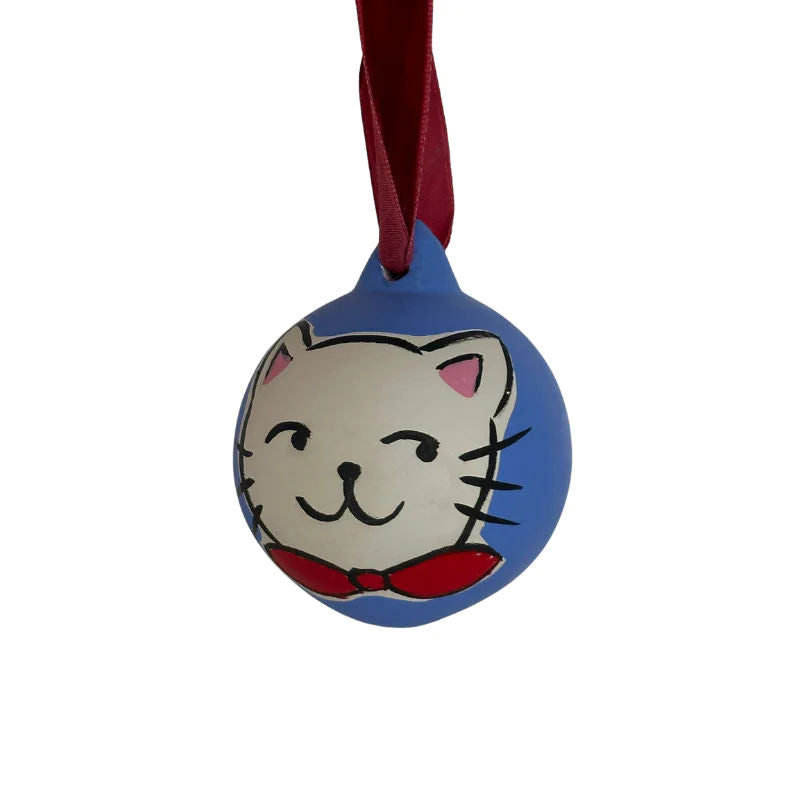 Hand Painted Ceramic Christmas Baubles