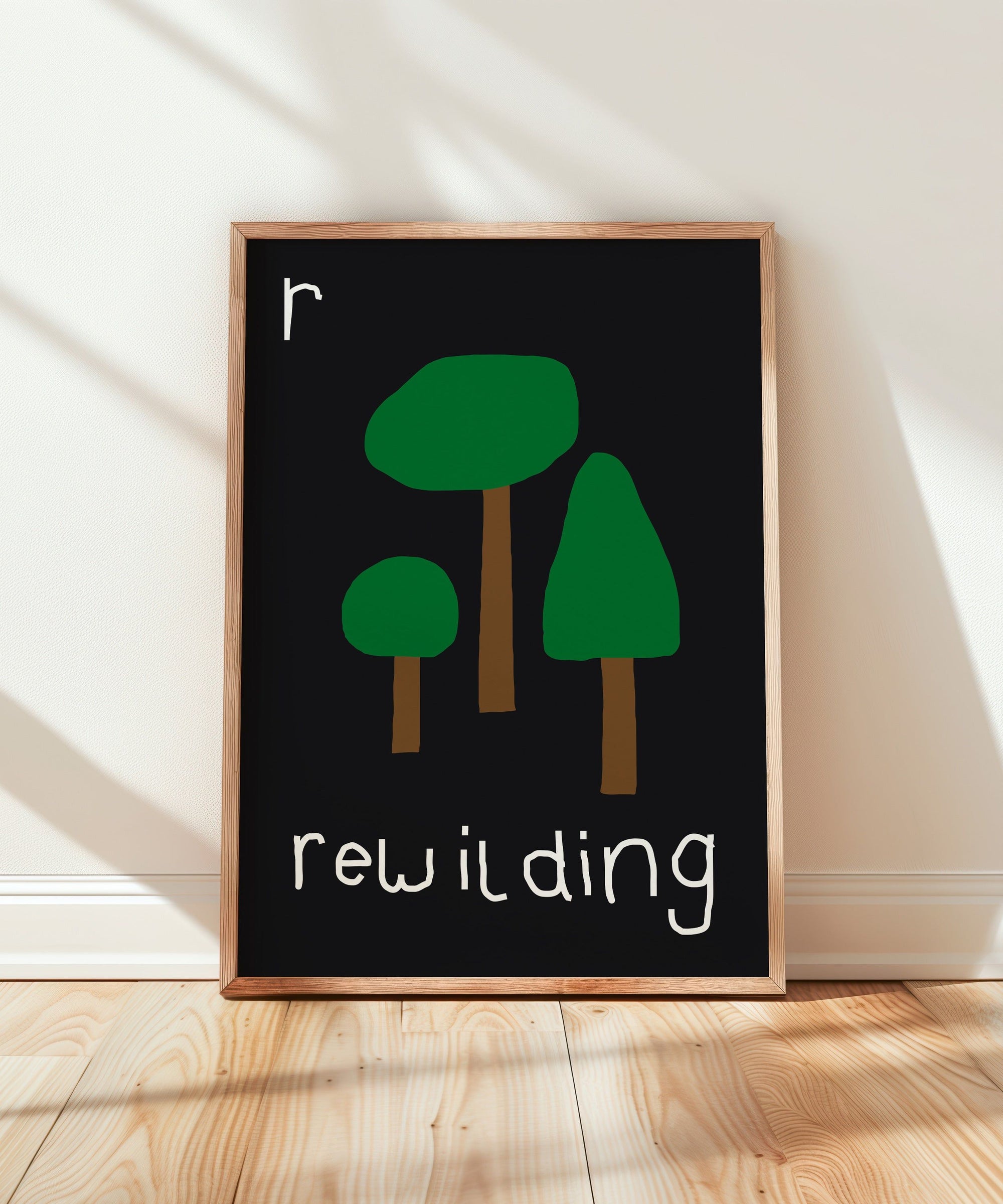 R for Rewilding Art Print