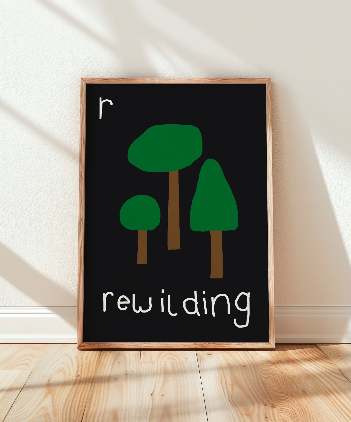 R for Rewilding Art Print