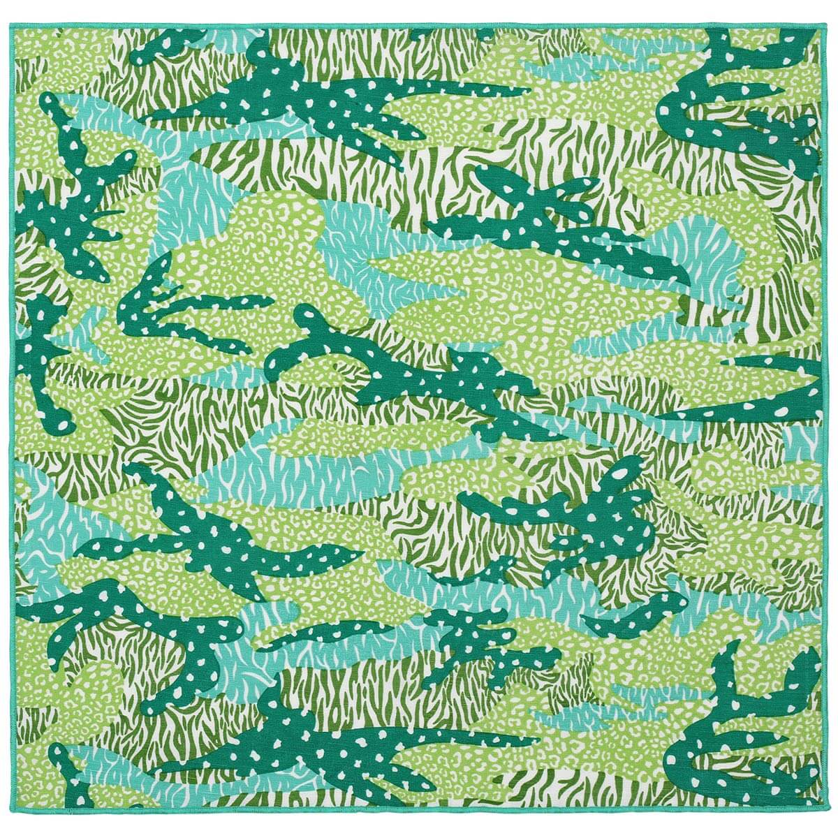 Green Big Cat Camo Napkins - Set of 2