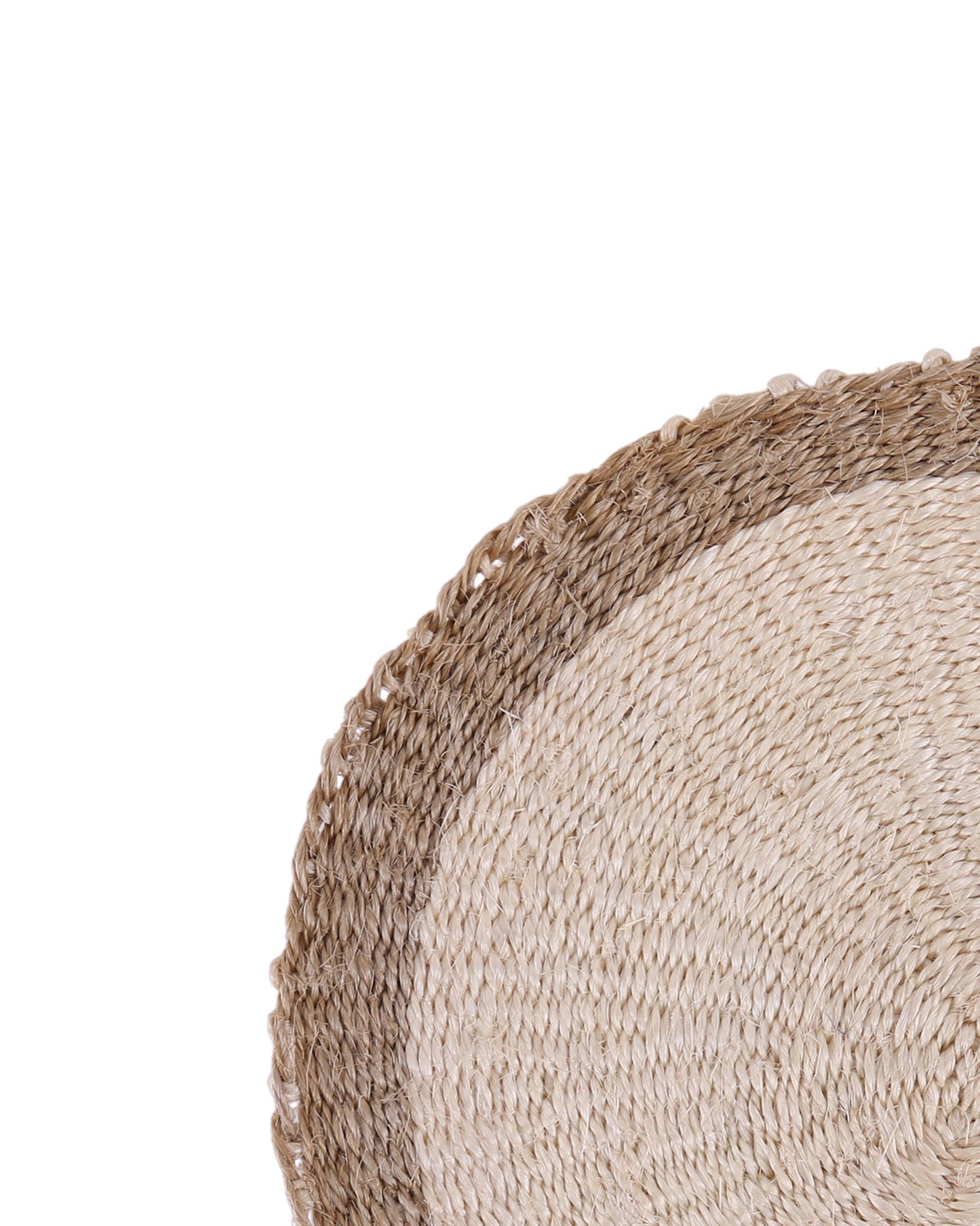 CHANGA: Natural and Light Taupe Woven Circular Placemat