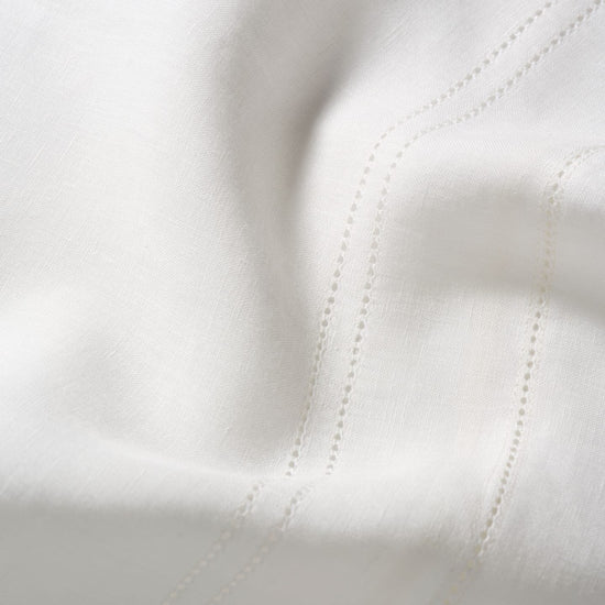 Personalised Boudoir Pillow with Hemstitch in Ivory White