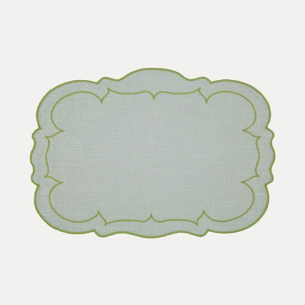 Paris Placemat, Green with Green