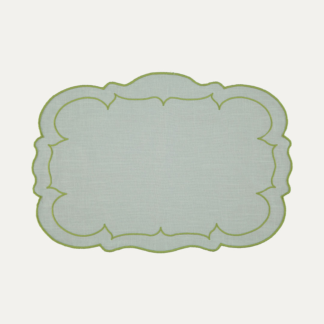 Paris Placemat, Green with Green