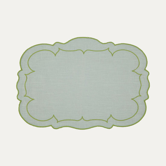 Paris Placemat, Green with Green
