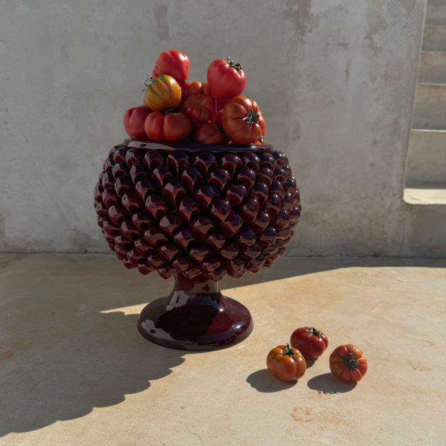 Large Bordeaux Pine Cone