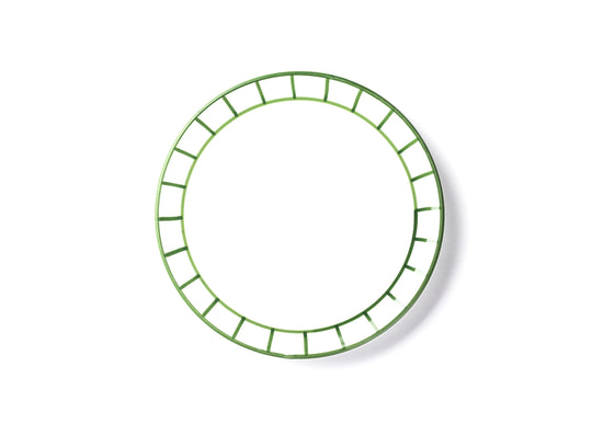 Lunch Plate - Olive Green Fence