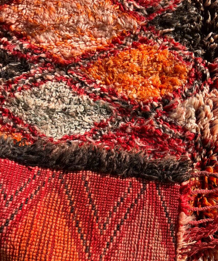 No. M0017 Vintage Beni Ourain Runner