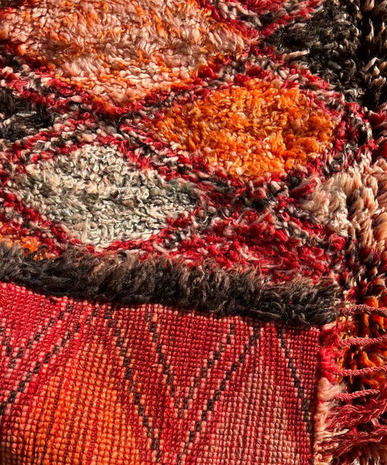 No. M0017 Vintage Beni Ourain Runner