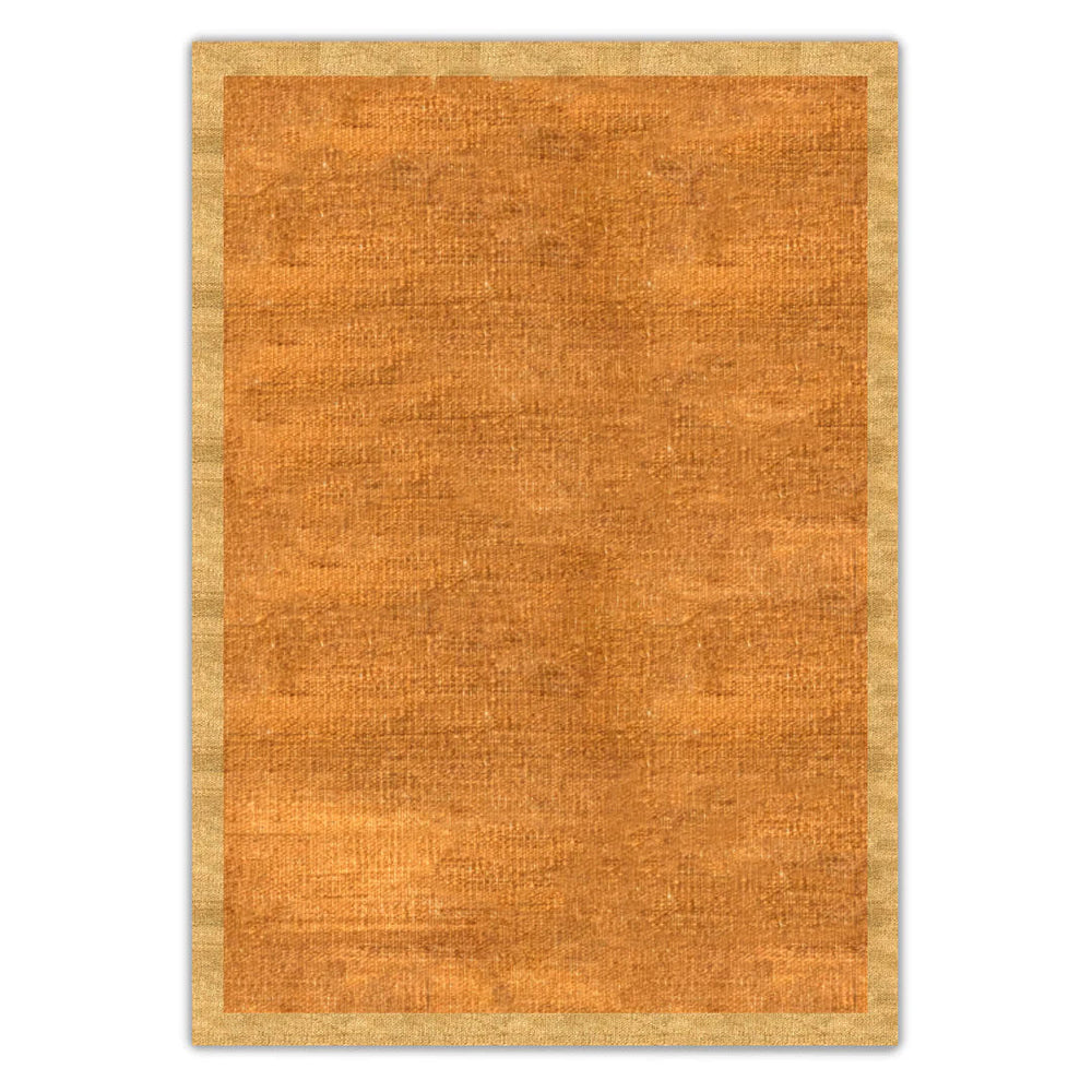 Caramel with Sand Border Flatweave Rug