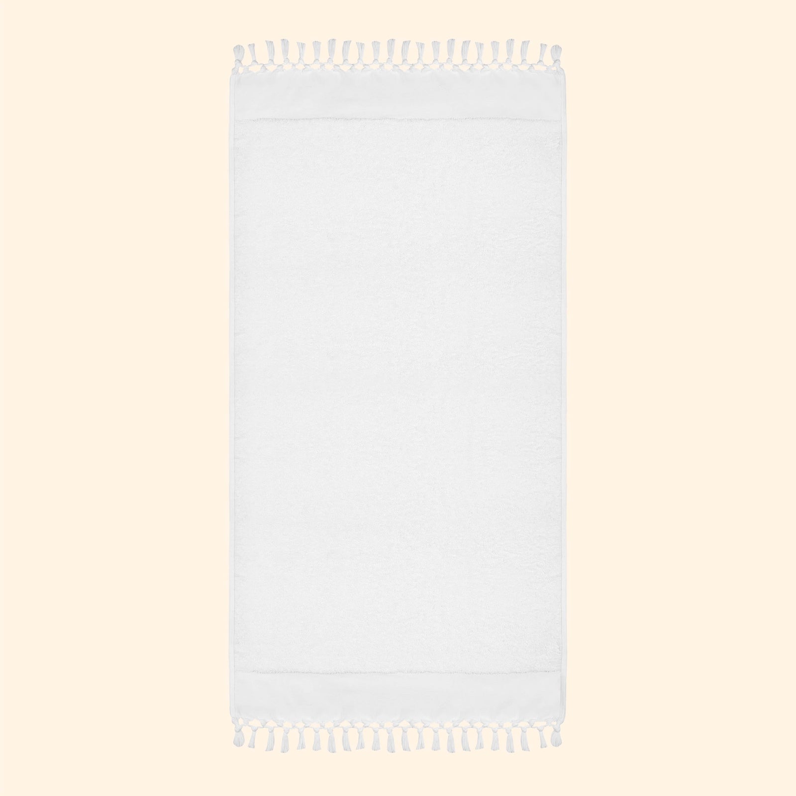 Plush & Bare Pure Cotton Bath Towel In White
