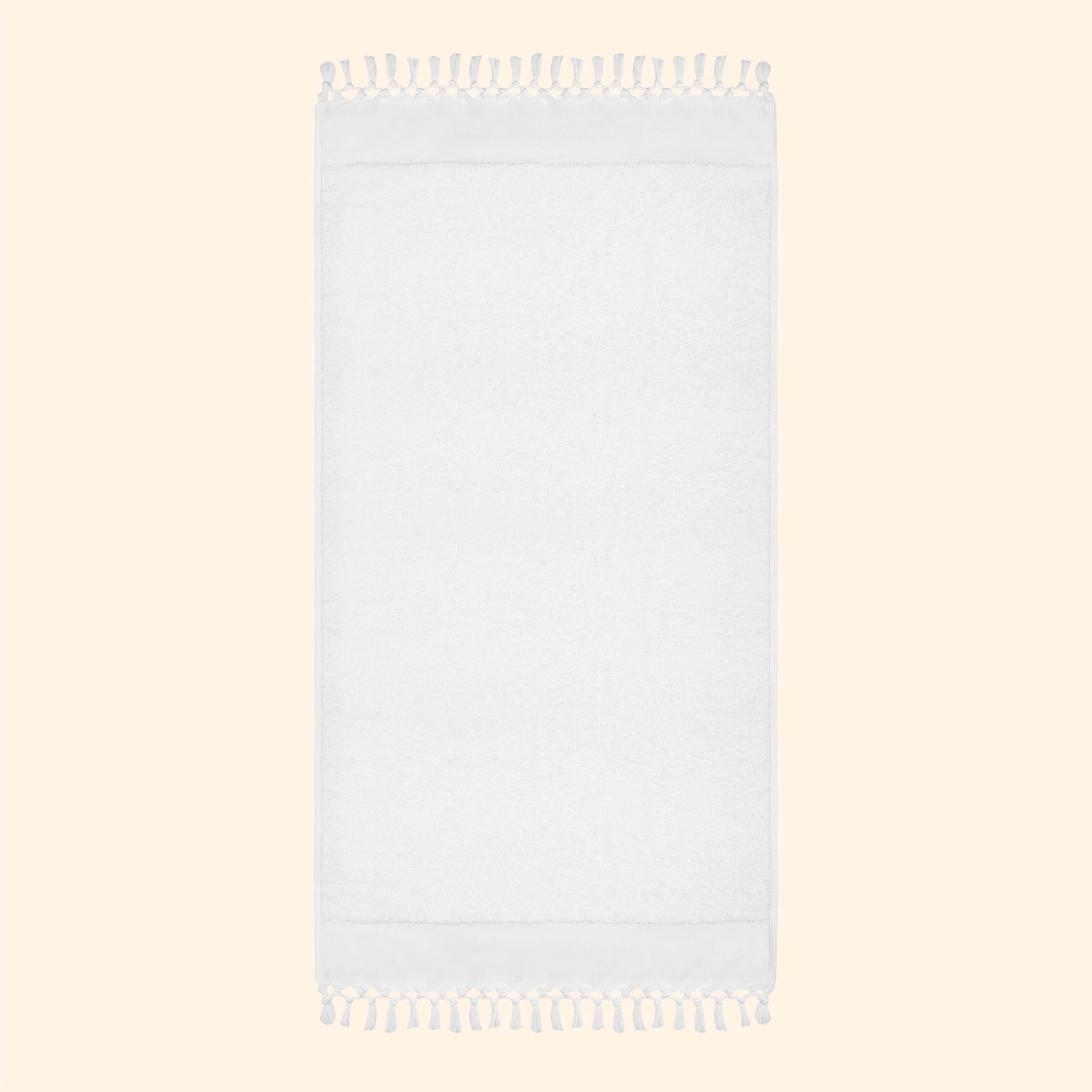 Plush & Bare Pure Cotton Bath Towel In White