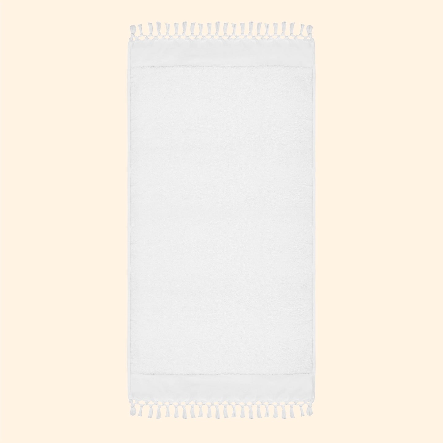 Plush & Bare Pure Cotton Bath Towel In White