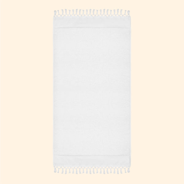 Plush & Bare Pure Cotton Bath Towel In White
